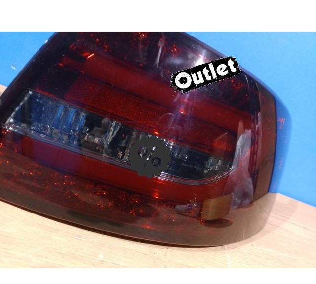 PILOTOS LED BAR ROJO AUDI A6 C6 SEDAN 04-08 AHUMADO 6 PINS R