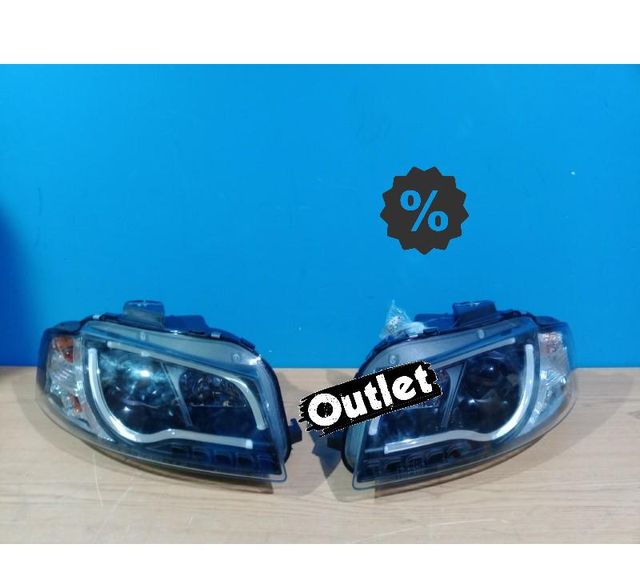 CX FAROS AUDI A3 8P LUZ DIURNA TUBE LIGHT FONDO NEGRO R14596