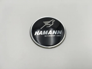 EMBLEMA VOLANTE BMW HAMANN 45mm NEGRO