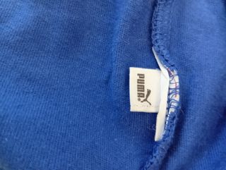 Maglietta Puma manica lunga unisex blu/grigia