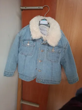Abrigo vaquero bebé con borreguito