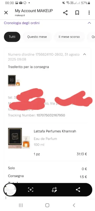 Khamrah Lattafa Profumo Donna Uomo