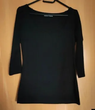 Camiseta manga 3/4 Lefties negra SOLO ENVIO