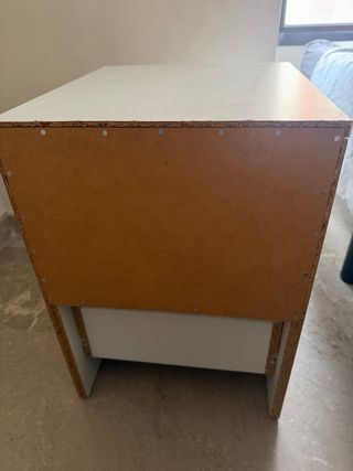 Mesita Noche Ikea KULLEN 2 Cajones Blanca