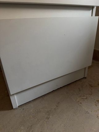 Mesita Noche Ikea KULLEN 2 Cajones Blanca