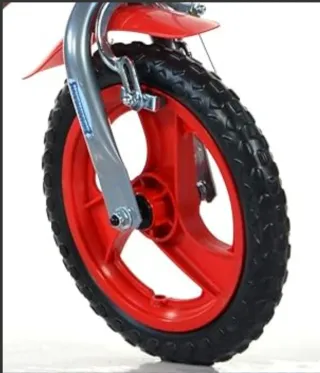 Rueda de bici infantil roja