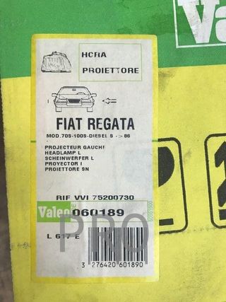 Faro Fiat regata izquierdo nuevo