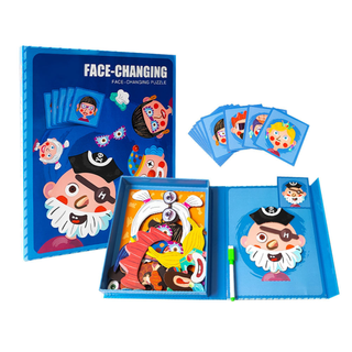 Juego Magnético Puzzle Caras Cambiantes