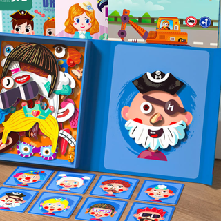 Juego Magnético Puzzle Caras Cambiantes