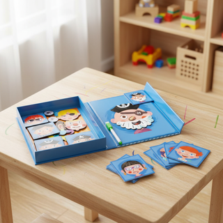 Juego Magnético Puzzle Caras Cambiantes