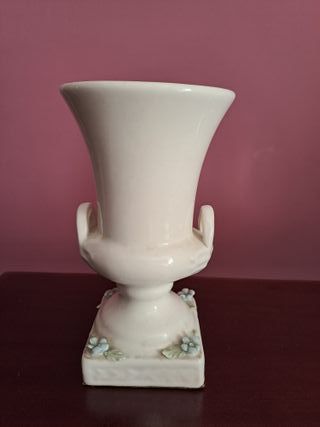 Jarrón porcelana vintage flores