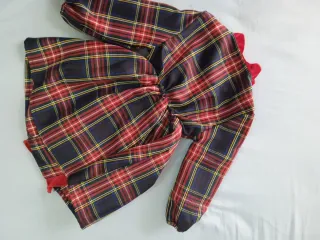 Vestido de niña cuadros escoceses