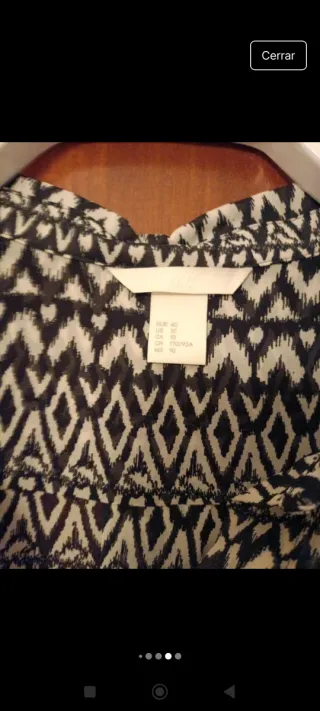 Blusa sin mangas estampada