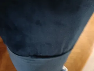 Sillón Descalzadora Antiguo Terciopelo Azul y Plat