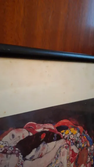 Lámina Gustav Klimt El Beso Enmarcada