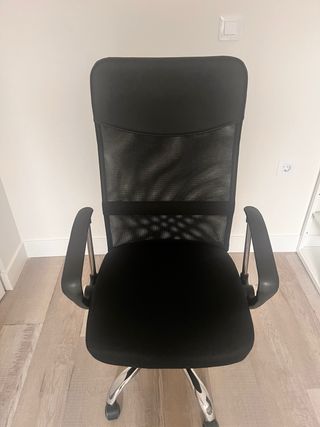 Lote 4 Sillas Oficina Ergonómicas Negras