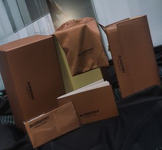 Burberry Set Custodia Occhiali Originale Nuovo