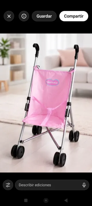 Silla de paseo Nenuco rosa
