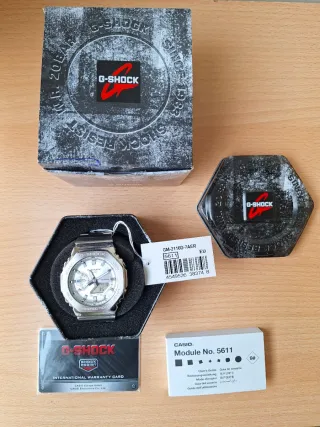Casio G-Shock GM-2110D-7AER Plata