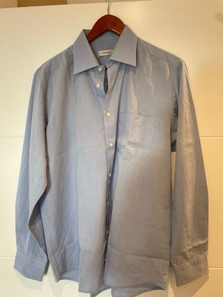 Camisa de vestir Cardigan azul caballero