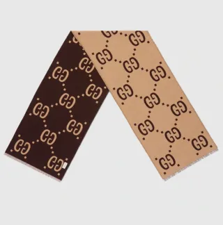 Sciarpa Gucci Lana e sera GG donna