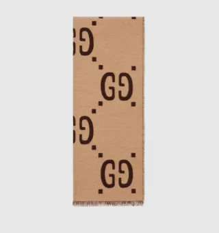 Sciarpa Gucci Lana e sera GG donna