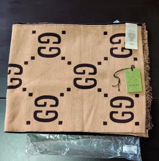 Sciarpa Gucci Lana e sera GG donna