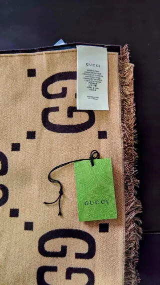 Sciarpa Gucci Lana e sera GG donna