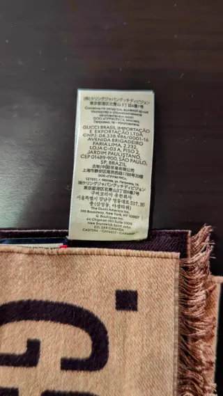 Sciarpa Gucci Lana e sera GG donna