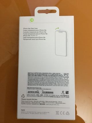 Cover Apple iPhone 16e trasparente con Magsafe