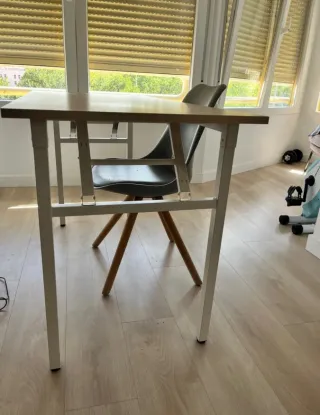 Mesa escritorio plegable nórdica madera