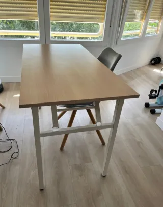 Mesa escritorio plegable nórdica madera