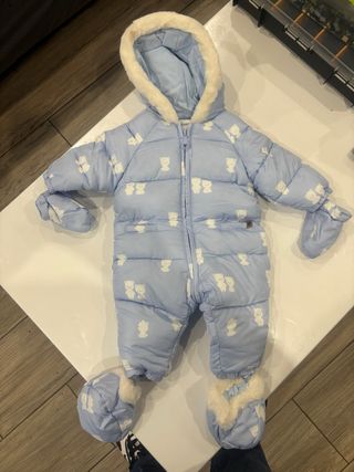 Buzo Mayoral ositos azul 1-2 meses 60cm