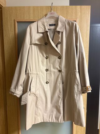 Gabardina Talla y moda Beige Talla XL