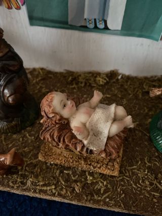Piccolo presepe in legno + figurine