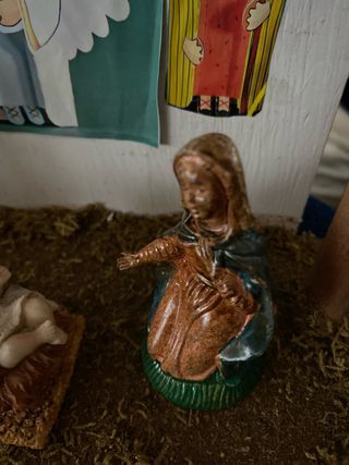 Piccolo presepe in legno + figurine