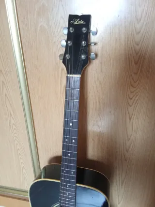 Guitarra Acústica Aria LW15 Negra Años 80