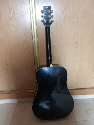 Guitarra Acústica Aria LW15 Negra Años 80