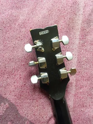 Guitarra Acústica Aria LW15 Negra Años 80