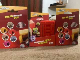 Lote 3 Cajas Contenedores Freak Marbles DIA