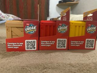 Lote 3 Cajas Contenedores Freak Marbles DIA