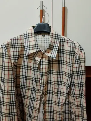 Camicia a quadretti in puro cotone