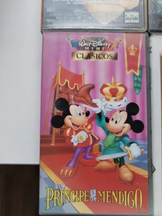 Lote 6 Películas VHS Disney Clásicos