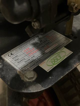 Pulverizador Agrojardín DOLZ con motor