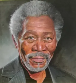 Morgan Freeman Obra de arte