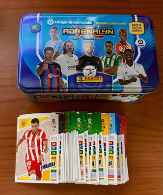 Caja + lote cartas adrenalyn xl 22-23