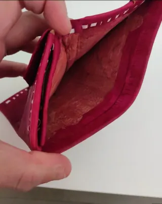 Cartera rosa con diseño SOLO ENVIO