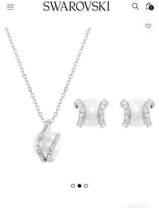 Conjunto Swarovski Collar y Pendientes