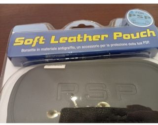 2 Custodia Morbida 1 Pelle PSP 1 PLASTIC+ Cavo USB