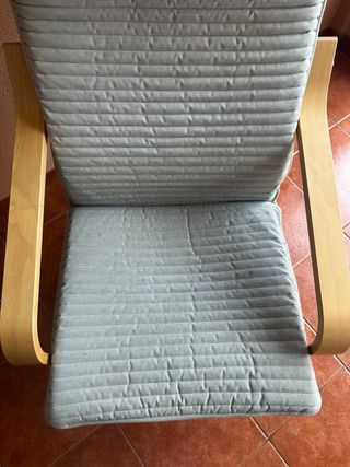 Sillón IKEA POÄNG cojín beige